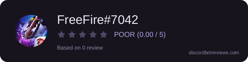 Rating banner for FreeFire#7042
