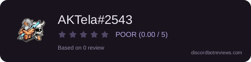 Rating banner for AKTela#2543