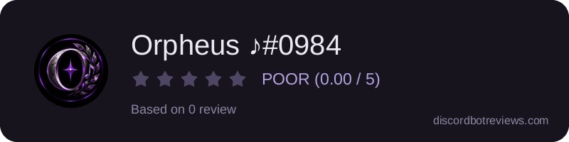 Rating banner for Orpheus ♪#0984