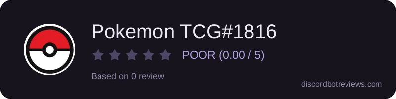 Rating banner for Pokemon TCG#1816