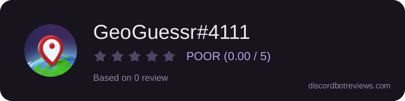 Rating banner for GeoGuessr#4111