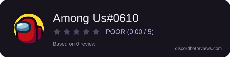 Rating banner for Among Us#0610