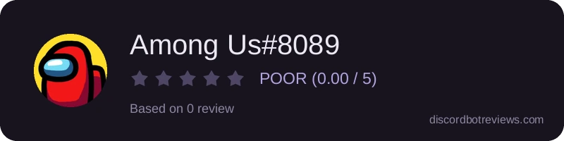 Rating banner for Among Us#8089
