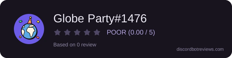 Rating banner for Globe Party#1476