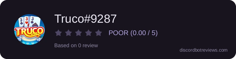 Rating banner for Truco#9287