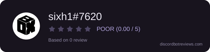 Rating banner for sixh1#7620