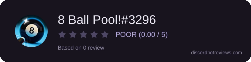 Rating banner for 8 Ball Pool!#3296