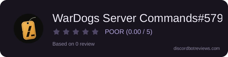 Rating banner for WarDogs Server Commands#5793
