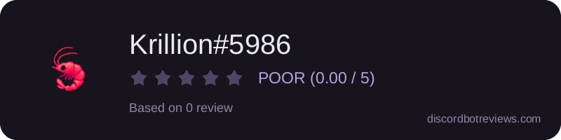 Rating banner for Krillion#5986