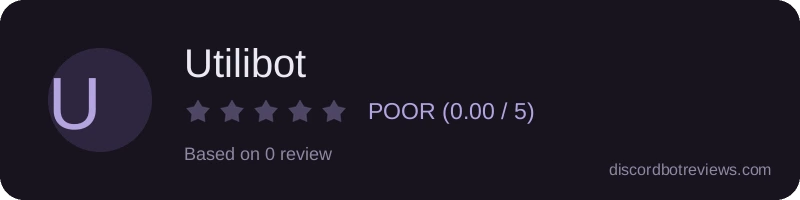 Rating widget preview for Utilibot