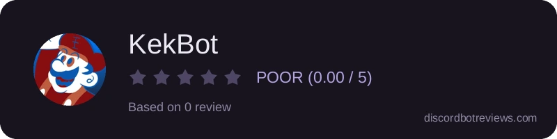 Rating widget preview for KekBot