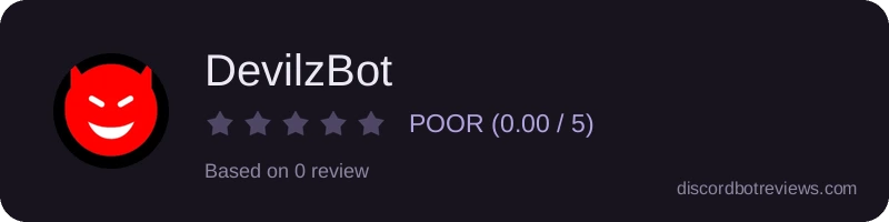 Rating widget preview for DevilzBot