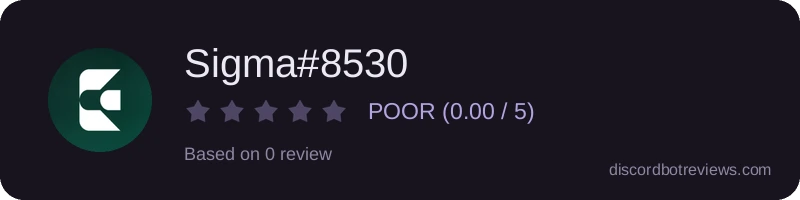 Rating widget preview for Sigma#8530