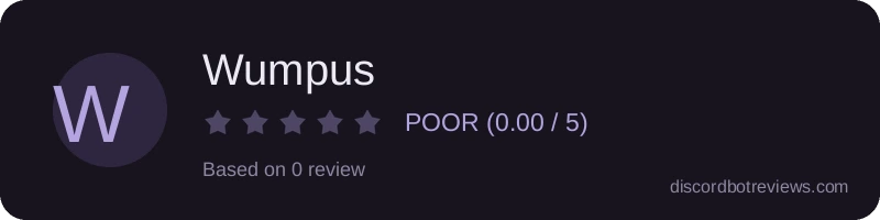 Rating widget preview for Wumpus