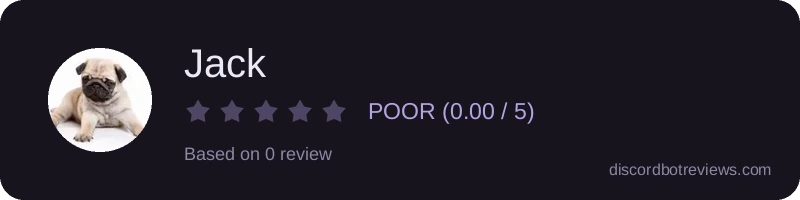 Rating widget preview for Jack