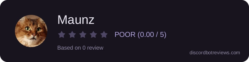 Rating widget preview for Maunz