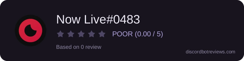 Rating widget preview for Now Live#0483