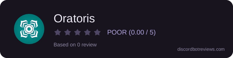 Rating widget preview for Oratoris