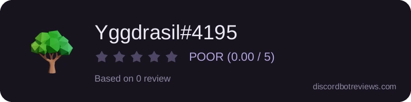 Rating widget preview for Yggdrasil#4195