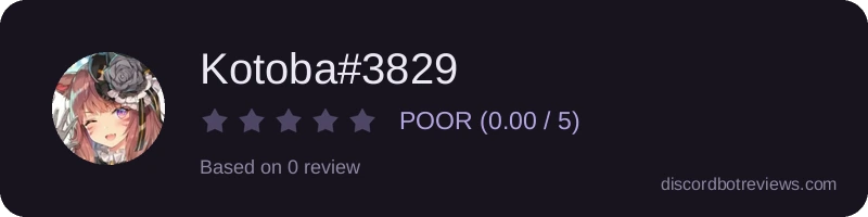 Rating widget preview for Kotoba#3829