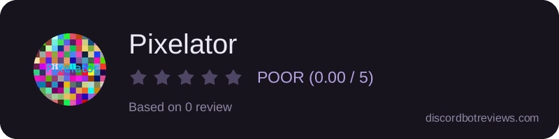 Rating widget preview for Pixelator