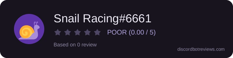 Rating widget preview for Snail Racing#6661