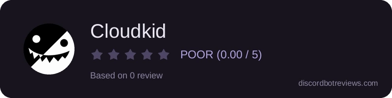 Rating widget preview for Cloudkid