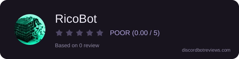 Rating widget preview for RicoBot
