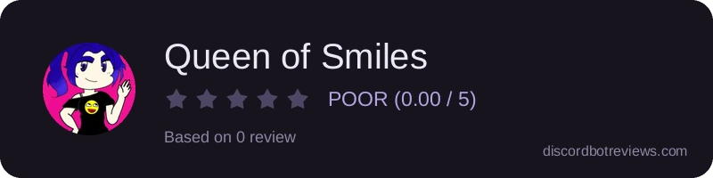 Rating widget preview for Queen of Smiles