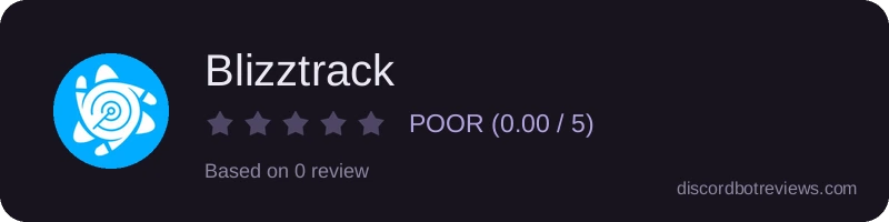 Rating widget preview for Blizztrack