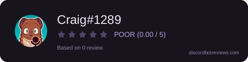 Rating widget preview for Craig#1289