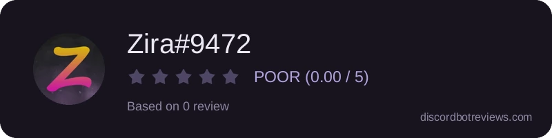 Rating widget preview for Zira#9472