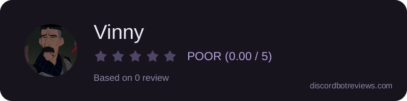 Rating widget preview for Vinny