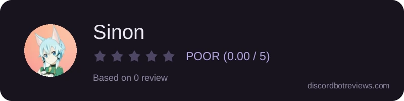 Rating widget preview for Sinon