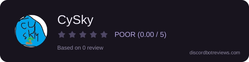 Rating widget preview for CySky