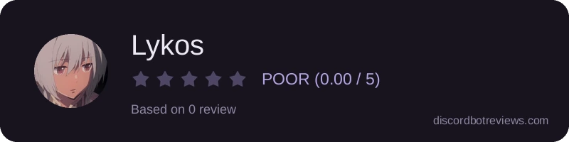 Rating widget preview for Lykos