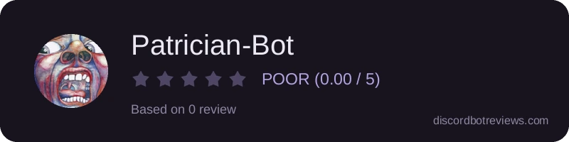 Rating widget preview for Patrician-Bot
