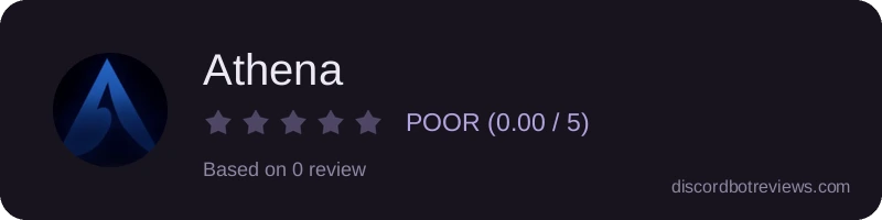 Rating widget preview for Athena