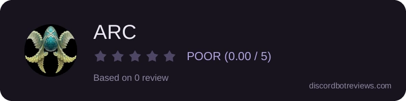 Rating widget preview for ARC