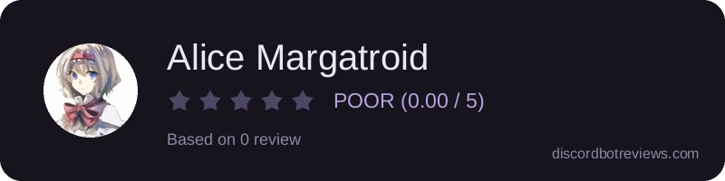 Rating widget preview for Alice Margatroid