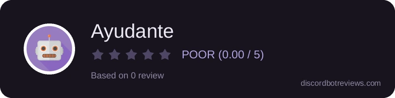 Rating widget preview for Ayudante