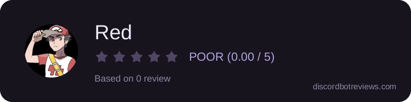 Rating widget preview for Red