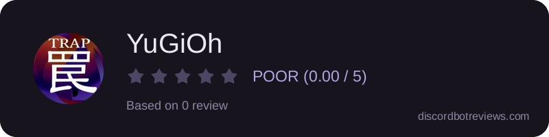Rating widget preview for YuGiOh