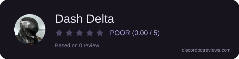 Rating widget preview for Dash Delta