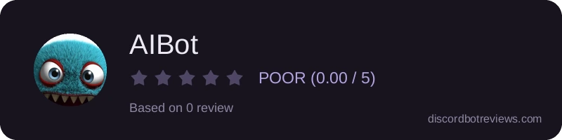 Rating widget preview for AIBot