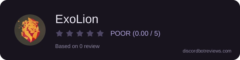 Rating widget preview for ExoLion