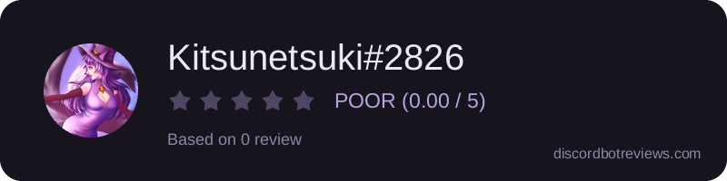 Rating widget preview for Kitsunetsuki#2826