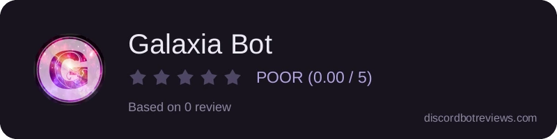 Rating banner for Galaxia Bot