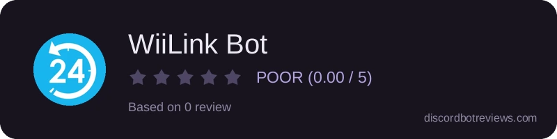 Rating widget preview for WiiLink Bot