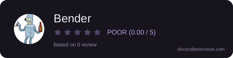 Rating widget preview for Bender